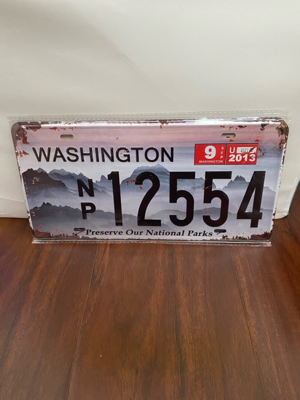 Washington license plate